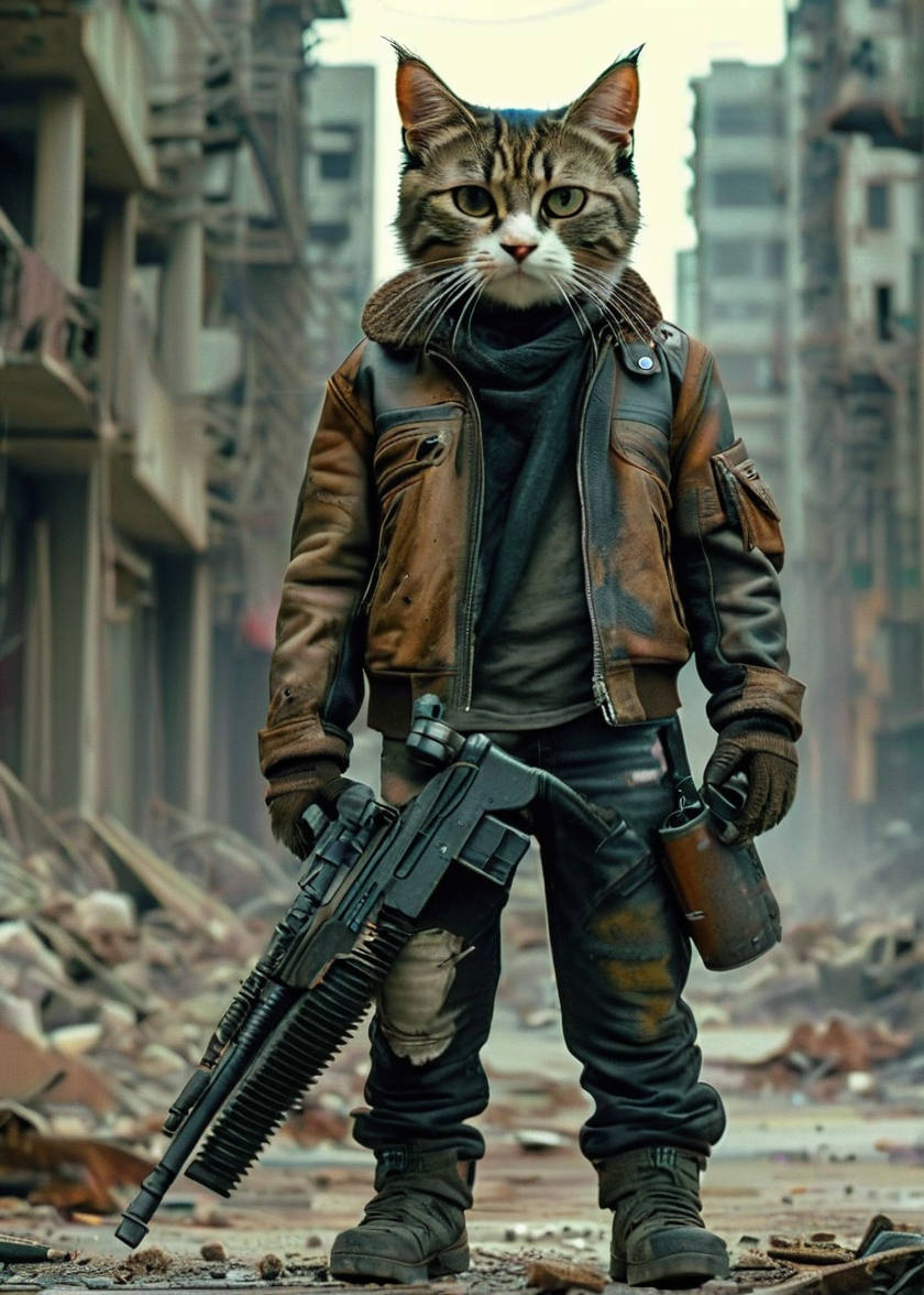 00671-[number]-_lora_Kitty LoRA - Trigger with KTT Artstyle_1_ ktt artstyle in  in a low-budget, post-apocalyptic film. He's seen wearing a lea.png